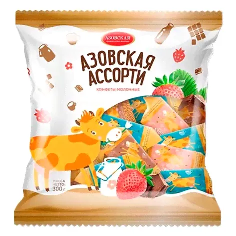 Конфеты Азовская ассорти, Азовская КФ, 300 г.