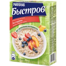Каша овсяная Быстров Пребио Ассорти Без варки, 240г
