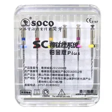 Файлы машинные с памятью формы SC-Plus 25 мм ассорти (6 шт) SOCO