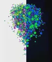 Драже зерновое ассорти НЕОН №920 (синий, лайм, ультрафиолет), 50 гр