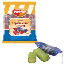 Конфеты-карамель БАБАЕВСКИЙ "Карамельное ассорти", 250 г, пакет, ББ05104