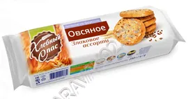Печенье овсяное Злаковое ассорти на фруктозе 250 г Хлебный спас
