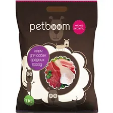 PetBoom Мясное Ассорти Корм для собак средних пород