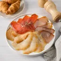 Ассорти холодного копчения: масляная, форель, марлин Экстра Фиш, ломтики-филе, 250 г