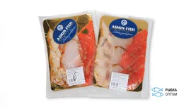Нарезка ассорти «Asmin-Fish» семга + масляная рыба х/к 200 гр