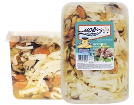 Ассорти из морепродуктов ТМ Мое море "Классическое" в масле, вес