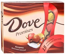 Шоколадный набор Dove Promises Ассорти молочный 118г