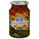 Ассорти маринованные кабачки/черри/огурцы 900г Меленъ