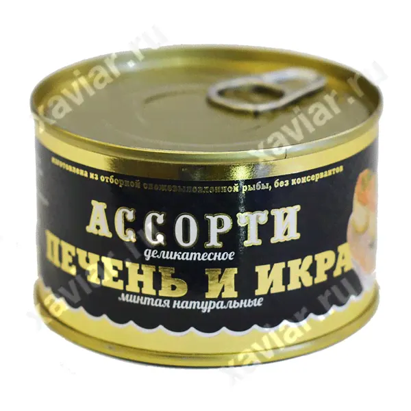 Ассорти печень и икра минтая «Хавиар», 227 гр.-0