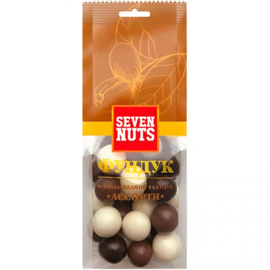 Фундук Seven Nuts в шоколадной глазури Ассорти (150 гр)-0