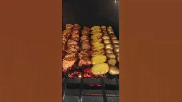 Ассорти шашлыков, кафе Сакварело,
