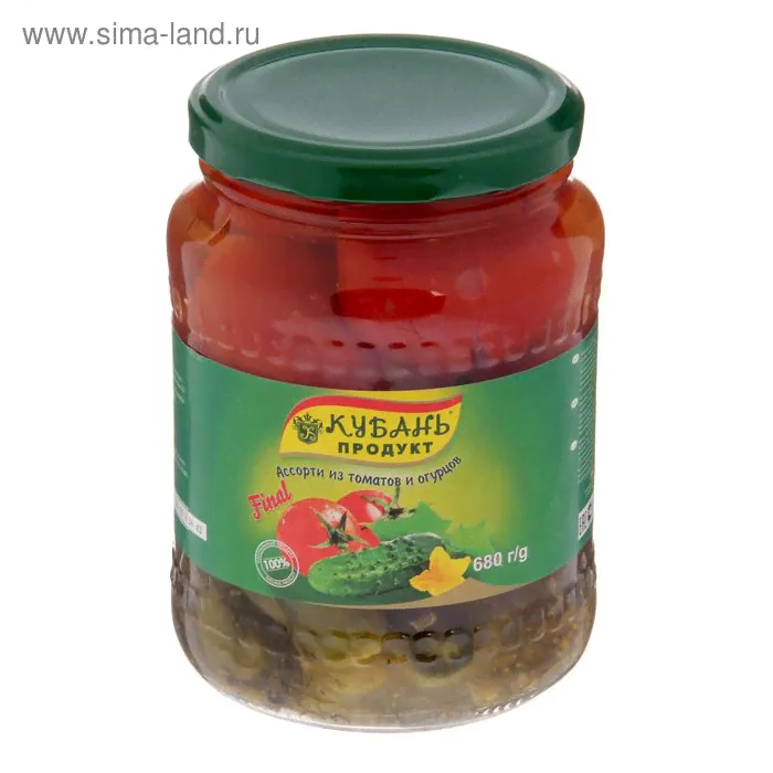 Ассорти маринованное Кубань продукт, 680 г-0