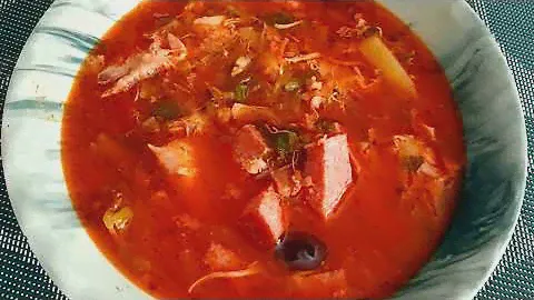 Вкуснейшая солянка, бюджетный вариант. Рецепт вкусного супа.
