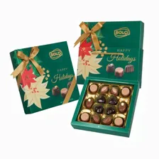 Премиальные шоколадные конфеты ассорти BOLCi "Happy Holidays" (Green) нетто 170 г