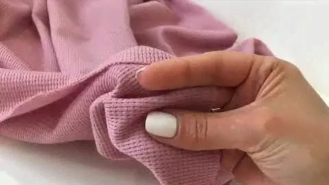 Трикотажное вафельное полотно. Ткань для шитья